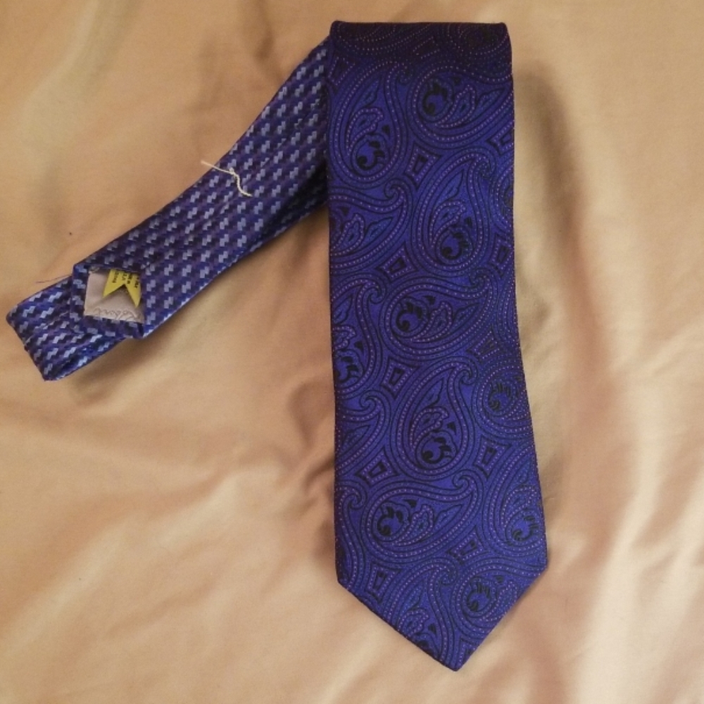 Robert Graham Mens silk tie - blue